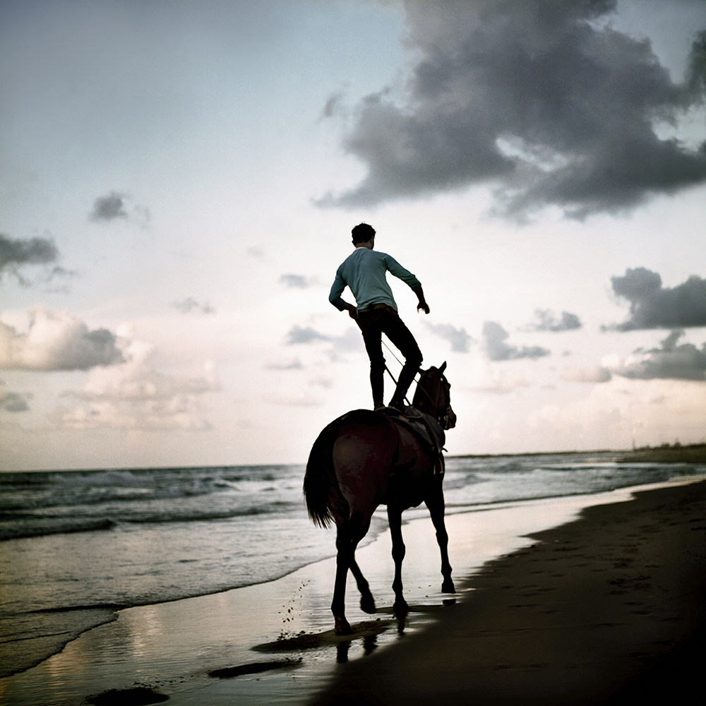 Abdallah rides his horse at dusk, a few days after a truce was announced and Operation pillar of Defense ended. Earlier in the week, riding on the beach would have been impossible due to the war. Abdallah works with his brother, together they perform on horseback in weddings and parties across, just like their father used to do. When asked about his future dreams and aspirations he says: To stay with my horse all the time, all my life.
